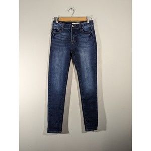 kancan Blue Skinny Mid Rise Jeans Women Size 27